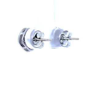 9ct White Gold Diamond Earrings 0.26ct 1.3g