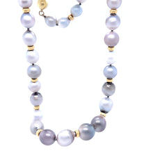 Load image into Gallery viewer, 18ct Yellow Gold Strand of Baroque Cultured Pearls with Spacer Beads - 85g