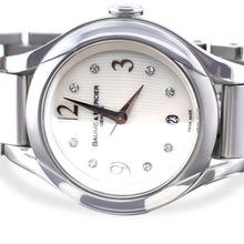 Load image into Gallery viewer, Baume &amp; Mercier Stainless Steel Ilea Diamond Dial Watch 30mm