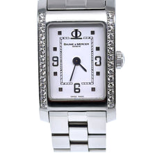 Load image into Gallery viewer, Baume &amp; Mercier Stainless Steel Hampton Diamond Watch 22mm