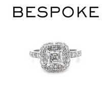 Load image into Gallery viewer, Bespoke 18ct White Gold Diamond Engagement Ring 1.61ct