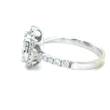 Load image into Gallery viewer, Bespoke 18ct White Gold Pear Diamond Shaped Ring 0.66ct