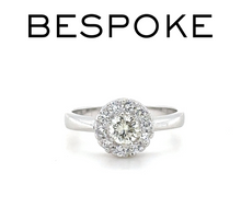 Load image into Gallery viewer, Bespoke Diamond Cluster Ring 0.63ct