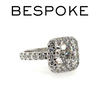 Bespoke Diamond Square Cluster Ring 2.84ct