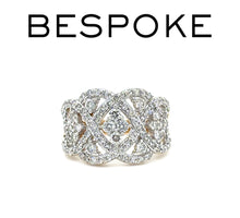 Load image into Gallery viewer, 14ct Yellow &amp; White Gold Diamond Ring 1.30ct 6.5g