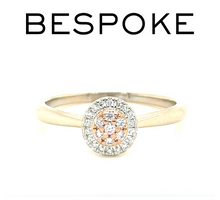 Load image into Gallery viewer, Bespoke Blush Eloise Ring - 18ct Rose &amp; White Gold