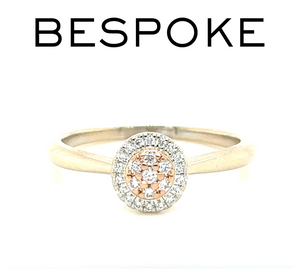 Bespoke Blush Eloise Ring - 18ct Rose & White Gold
