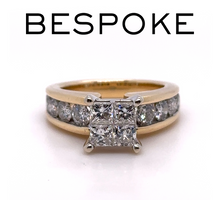 Load image into Gallery viewer, Bespoke Diamond Engagement Ring 1.20ct