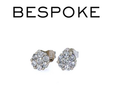 Load image into Gallery viewer, Bespoke Diamond Cluster Earrings 0.50ct