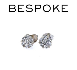 Bespoke Diamond Cluster Earrings 0.50ct