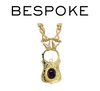 Bespoke Cabochon Garnet Padlock Clasp Necklace