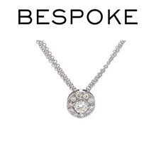 Load image into Gallery viewer, Bespoke Diamond Pendant Necklace 0.65ct
