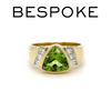 Bespoke Peridot & Diamond Ring 2.30ct