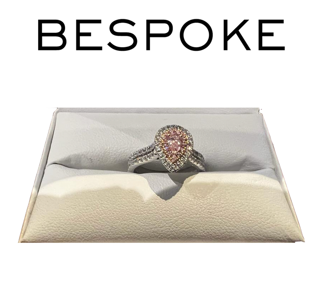 Bespoke Pink Argyle Diamond Ring 0.89ct