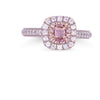 Bespoke 18ct White & Rose Gold Pink Diamond Ring 0.46ct