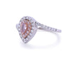 Bespoke 18ct White & Rose Gold Pink Diamond Ring 0.50ct