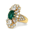 Bespoke 18ct Yellow Gold Zambian Emerald & Diamond Ring 5.41ct