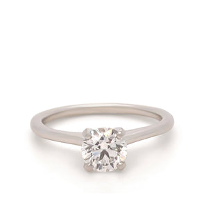 GIA Platinum Diamond Engagement Ring 0.87ct