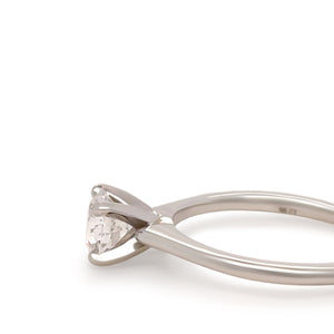 GIA Platinum Diamond Engagement Ring 0.87ct