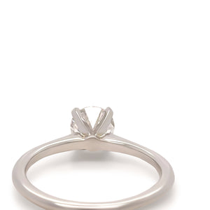 GIA Platinum Diamond Engagement Ring 0.87ct