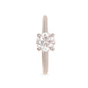 GIA Platinum Diamond Engagement Ring 0.87ct