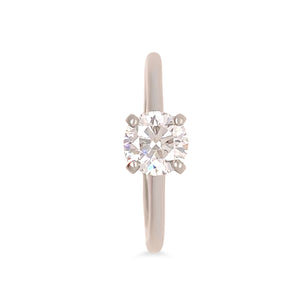 GIA Platinum Diamond Engagement Ring 0.87ct