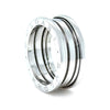 Bvlgari 18ct White Gold B.Zero1 3 Band Ring 10.61g