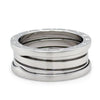 Bvlgari 18ct White Gold B.Zero1 3 Band Ring 10.61g