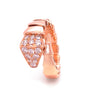 Bvlgari 18ct Yellow Gold Serpenti Scaglie Viper Diamond Ring 0.53ct 6.63g