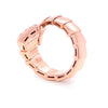 Bvlgari 18ct Yellow Gold Serpenti Scaglie Viper Diamond Ring 0.53ct 6.63g