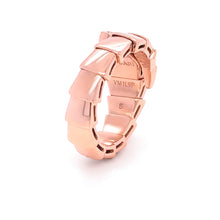Load image into Gallery viewer, Bvlgari 18ct Yellow Gold Serpenti Scaglie Viper Diamond Ring 0.53ct 6.63g