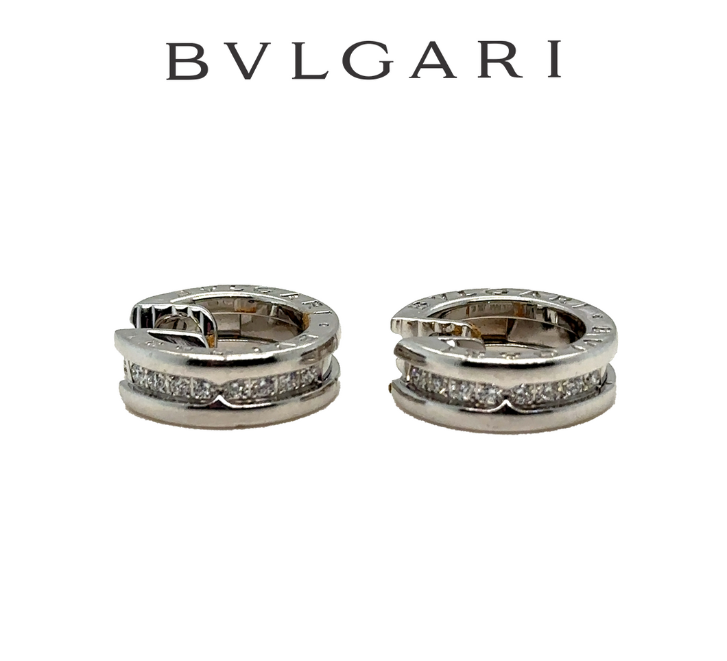 Bvlgari B.Zero1 Small Hoop Diamond Earrings