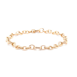 Bvlgari Rare 18ct Yellow Gold 6-Circle Engraved Bracelet 15.82g