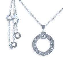 Load image into Gallery viewer, Bvlgari 18ct White Gold Bvlgari Bvlgari Diamond Necklace 0.07ct
