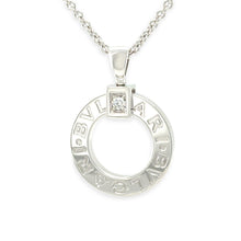 Load image into Gallery viewer, Bvlgari 18ct White Gold Bvlgari Bvlgari Diamond Necklace 0.07ct