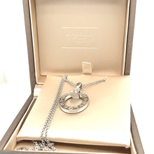 Load image into Gallery viewer, Bvlgari 18ct White Gold Bvlgari Bvlgari Diamond Necklace 0.07ct