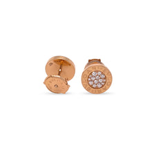 Load image into Gallery viewer, Bvlgari Bvlgari Classic 18ct Rose Gold Earrings 0.18ct 4g