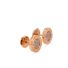 Load image into Gallery viewer, Bvlgari Bvlgari Classic 18ct Rose Gold Earrings 0.18ct 4g