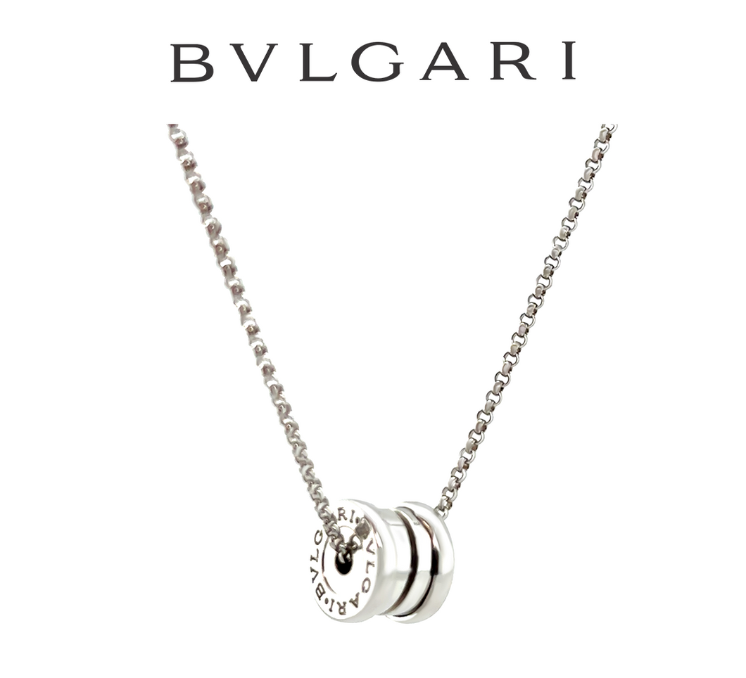 Bvlgari B.zero1 18ct White Gold Mini Pendant Necklace 7.38g