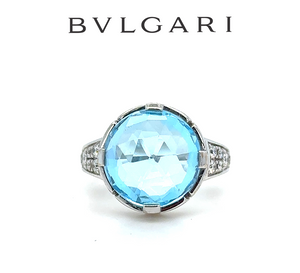 Bvlgari Parentesi Diamond Topaz Cocktail Ring