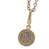 Bvlgari Rare 18ct Yellow Gold Pave Diamond Pendant with Chain 14.95g