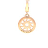 Bvlgari Rare 18ct Yellow Gold Tondo Sunburst Circle Charm Pendant 3.73g