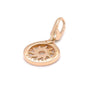 Bvlgari Rare 18ct Yellow Gold Tondo Sunburst Circle Charm Pendant 3.73g