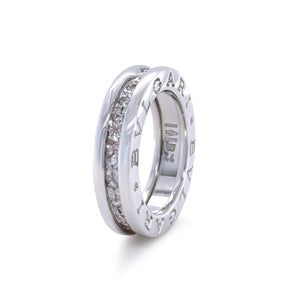 Bvlgari 18ct White Gold B.Zero1 Ring 0.45ct