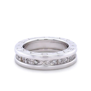Bvlgari 18ct White Gold B.Zero1 Ring 0.45ct