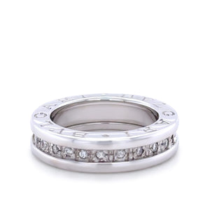 Bvlgari 18ct White Gold B.Zero1 Ring 0.45ct