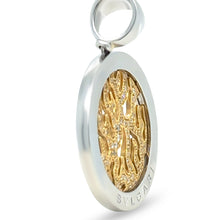 Load image into Gallery viewer, Bvlgari 18ct Yellow Gold and Steel Diamond Tondo Pendant 13.1g 0.65ct