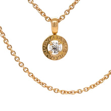 Load image into Gallery viewer, Bvlgari Bvlgari 18ct Rose Gold Diamond Pendant Necklace 0.25ct 9.7g