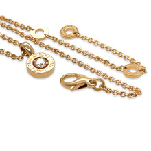 Load image into Gallery viewer, Bvlgari Bvlgari 18ct Rose Gold Diamond Pendant Necklace 0.25ct 9.7g