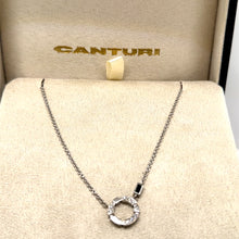 Load image into Gallery viewer, Canturi 18ct White Gold Regina Necklace 0.25ct 6.2g